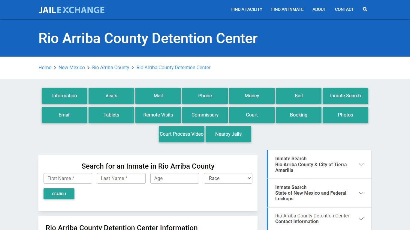 Rio Arriba County Detention Center - Jail Exchange